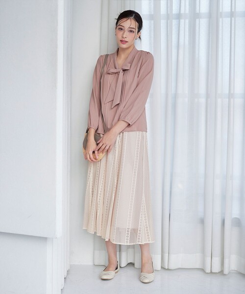 リボンタイブラウス（シャツ/ブラウス）｜Tiaclasse（ティアクラッセ）