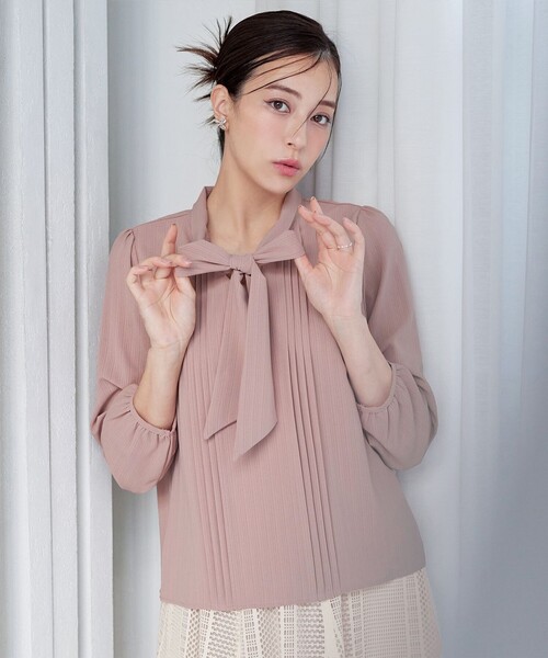 リボンタイブラウス（シャツ/ブラウス）｜Tiaclasse（ティアクラッセ）