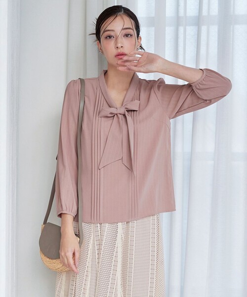 リボンタイブラウス（シャツ/ブラウス）｜Tiaclasse（ティアクラッセ）