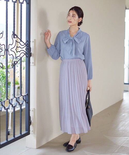 リボンタイブラウス（シャツ/ブラウス）｜Tiaclasse（ティアクラッセ）