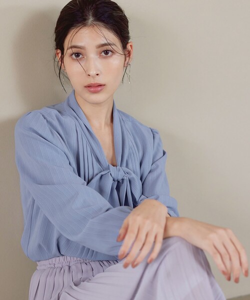 リボンタイブラウス（シャツ/ブラウス）｜Tiaclasse（ティアクラッセ）