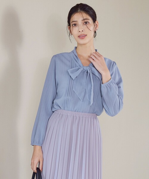 リボンタイブラウス（シャツ/ブラウス）｜Tiaclasse（ティアクラッセ）