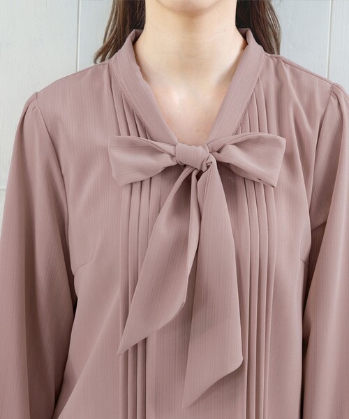 リボンタイブラウス（シャツ/ブラウス）｜Tiaclasse（ティアクラッセ）