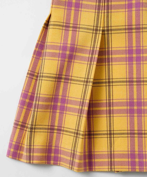 X-girl（エックスガール）の「PLAID PLEATED MINI SKIRT（スカート・レディース・ホワイト/グリーン/イエロー・S/M）」の8枚目の写真