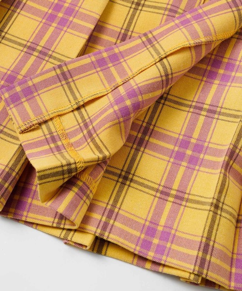 X-girl（エックスガール）の「PLAID PLEATED MINI SKIRT（スカート・レディース・ホワイト/グリーン/イエロー・S/M）」の11枚目の写真