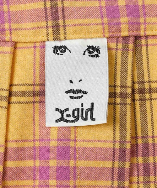 X-girl（エックスガール）の「PLAID PLEATED MINI SKIRT（スカート・レディース・ホワイト/グリーン/イエロー・S/M）」の12枚目の写真