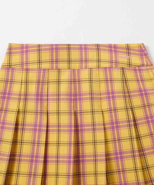 X-girl（エックスガール）の「PLAID PLEATED MINI SKIRT（スカート・レディース・ホワイト/グリーン/イエロー・S/M）」の13枚目の写真
