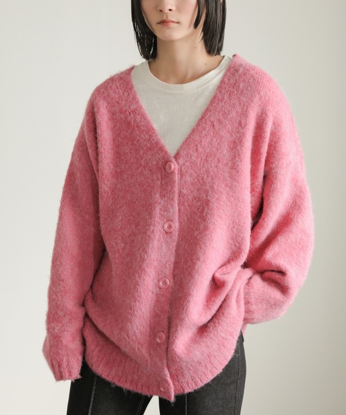 select MOCA（セレクトモカ）の「カラーニットカーディガン（カーディガン/ボレロ・レディース・オレンジ/ピンク/アイボリー/ブルー・FREE）」の14枚目の写真