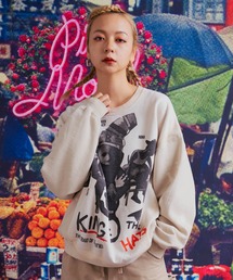 RNA | M1989 PINK MOTEL ブラシブリーチトレーナー(スウェット)