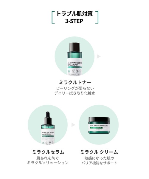 SOME BY MI（サムバイミー）の「【SOME BY MI / サムバイミー】 ミラクルセラム（AHA-BHA-PHA 30 DAYS MIRACLE SERUM）美容液（美容液/オイル/クリーム・レディース・SOME BY MI・FREE）」の17枚目の写真