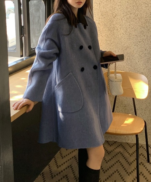 LAFFMO（ラフモ）の「シャギーダブルボタンリバーコート