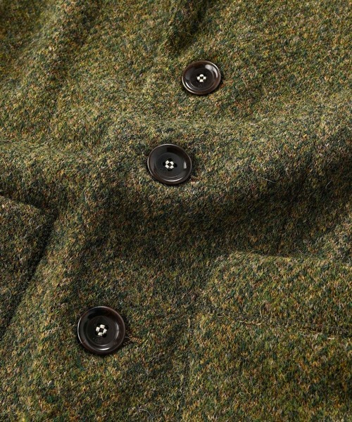 45R（フォーティファイブアール）の「シェットランドツイードニットのジャケット（サイズ1～3）（テーラードジャケット・レディース・チャコールグレー/ベージュ系/グリーン系・SMALL/MEDIUM/LARGE）」の9枚目の写真