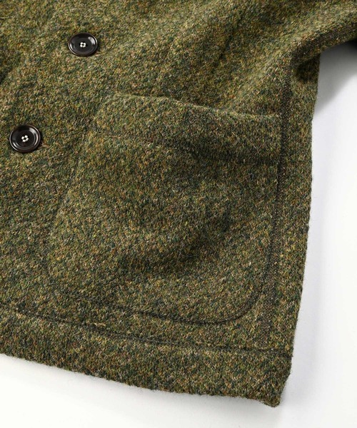 45R（フォーティファイブアール）の「シェットランドツイードニットのジャケット（サイズ1～3）（テーラードジャケット・レディース・チャコールグレー/ベージュ系/グリーン系・SMALL/MEDIUM/LARGE）」の15枚目の写真