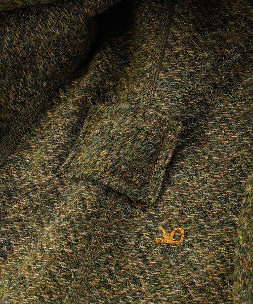 45R（フォーティファイブアール）の「シェットランドツイードニットのジャケット（サイズ1～3）（テーラードジャケット・レディース・チャコールグレー/ベージュ系/グリーン系・SMALL/MEDIUM/LARGE）」の5枚目の写真