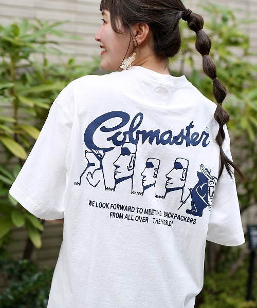 COBMASTER（コブマスター）の「COBMASTER コラボ モアイバックプリントＴシャツ【ユニセックス】（Tシャツ/カットソー・メンズ・ホワイト/グリーン・MEDIUM/LARGE）」の7枚目の写真