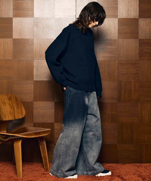 UNISEX》Hyper Wide Denim Buggy Pants/ハイパーワイドバギー