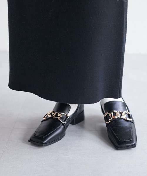 DISCOAT（ディスコート）の「《S〜Lサイズ》チェーンローファー（ローファー・レディース・ベージュ/アイボリー/ブラック・SMALL/MEDIUM/LARGE）」の7枚目の写真