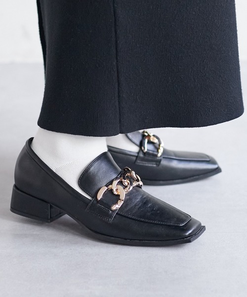 DISCOAT（ディスコート）の「《S〜Lサイズ》チェーンローファー（ローファー・レディース・ベージュ/アイボリー/ブラック・SMALL/MEDIUM/LARGE）」の22枚目の写真