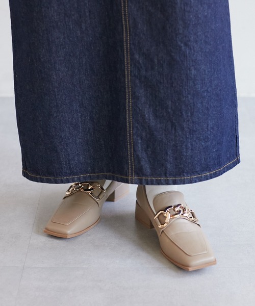 DISCOAT（ディスコート）の「《S〜Lサイズ》チェーンローファー（ローファー・レディース・ベージュ/アイボリー/ブラック・SMALL/MEDIUM/LARGE）」の15枚目の写真