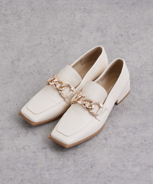 DISCOAT（ディスコート）の「《S〜Lサイズ》チェーンローファー（ローファー・レディース・ベージュ/アイボリー/ブラック・SMALL/MEDIUM/LARGE）」の19枚目の写真