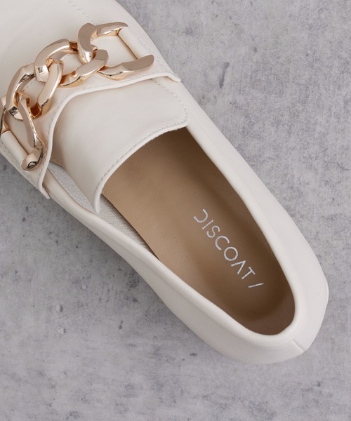 DISCOAT（ディスコート）の「《S〜Lサイズ》チェーンローファー（ローファー・レディース・ベージュ/アイボリー/ブラック・SMALL/MEDIUM/LARGE）」の13枚目の写真