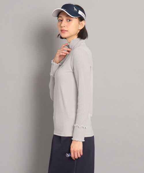 adabat（アダバット）の「メローフリルモックネックプルオーバー（Tシャツ/カットソー・レディース・ブルー/ホワイト/グレー系・38/42/40）」の14枚目の写真