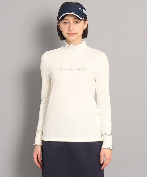 adabat（アダバット）の「メローフリルモックネックプルオーバー（Tシャツ/カットソー・レディース・ブルー/ホワイト/グレー系・38/42/40）」の20枚目の写真