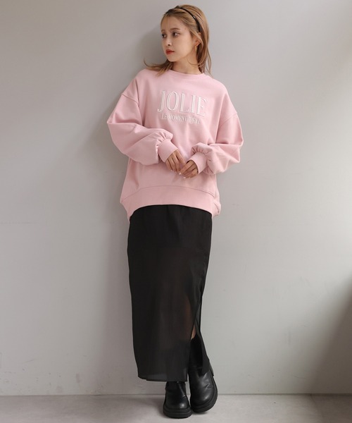 one after another NICE CLAUP(ワンアフターアナザーナイスクラップ)の「サイドスリットシアータイトスカート 2023SS(スカート・レディース・アイボリー/ブラック/ピンク・FREE)」の14枚目の写真