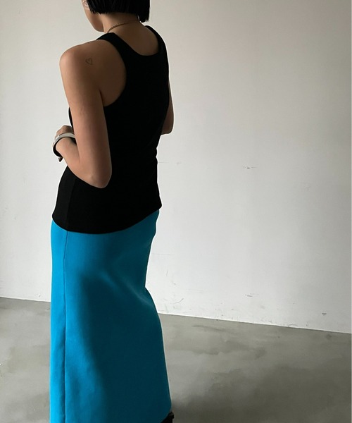 AIC.（エーアイシー）の「再入荷 カットリブアメスリタンクトップ（タンクトップ・レディース・イエロー/ピンク/グリーン/ブラウン/ブラック/オフホワイト/カーキ/ナチュラル・FREE）」の11枚目の写真