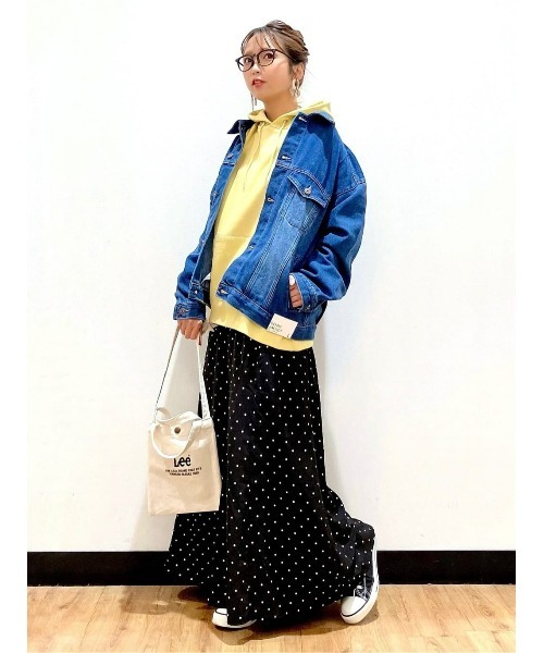 BACK NUMBER（バックナンバー）の「【BACK NUMBER】デニムトラッカージャケット（その他アウター・レディース・ホワイト/ダークインディゴブルー・M/L）」の3枚目の写真