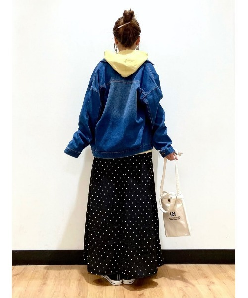 BACK NUMBER（バックナンバー）の「【BACK NUMBER】デニムトラッカージャケット（その他アウター・レディース・ホワイト/ダークインディゴブルー・M/L）」の5枚目の写真