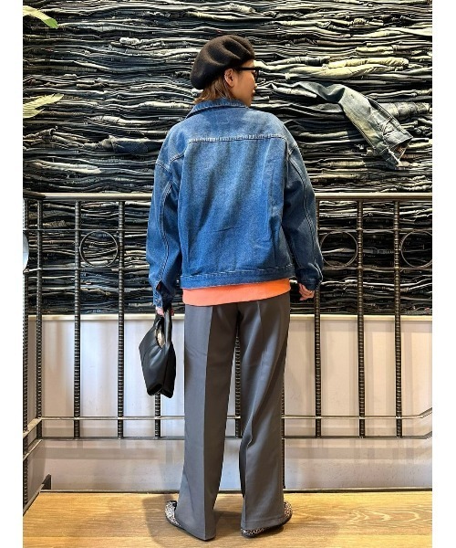 BACK NUMBER（バックナンバー）の「【BACK NUMBER】デニムトラッカージャケット（その他アウター・レディース・ホワイト/ダークインディゴブルー・M/L）」の19枚目の写真