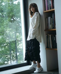 【emmi atelier】フロントジップシャーリングスカート