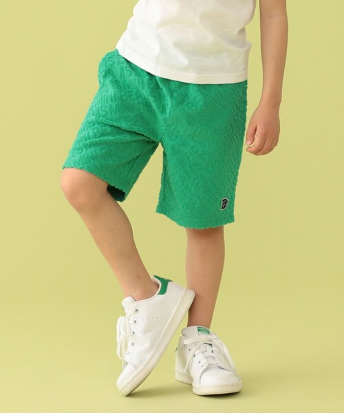 BEAMS mini（ビームスミニ）の「BEAMS mini / ロゴパイル ショーツ 23SS（90～150cm）（その他パンツ・キッズ・トップグレー/グリーン/ネイビー・90/100/110/120/130/140/150）」の4枚目の写真