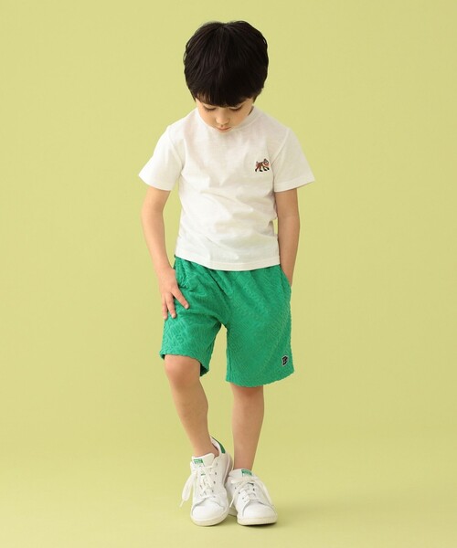 BEAMS mini（ビームスミニ）の「BEAMS mini / ロゴパイル ショーツ 23SS（90～150cm）（その他パンツ・キッズ・トップグレー/グリーン/ネイビー・90/100/110/120/130/140/150）」の11枚目の写真