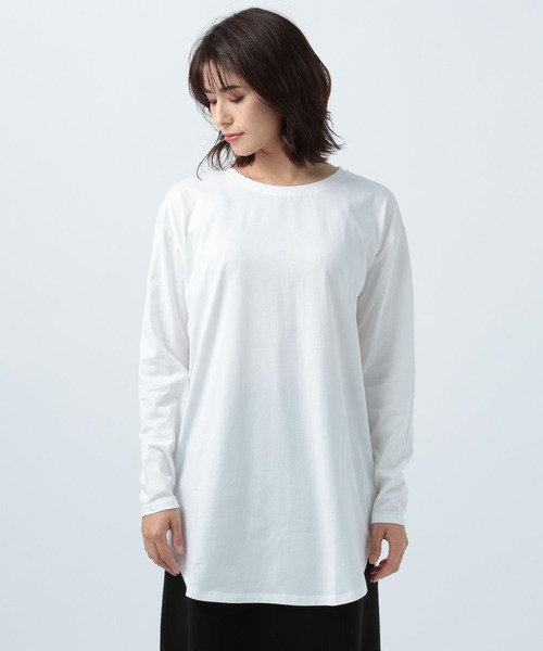 BAYFLOW（ベイフロー）の「ラウンドインナーロンT（Tシャツ/カットソー・レディース・オフホワイト・SMALL/MEDIUM）」の5枚目の写真