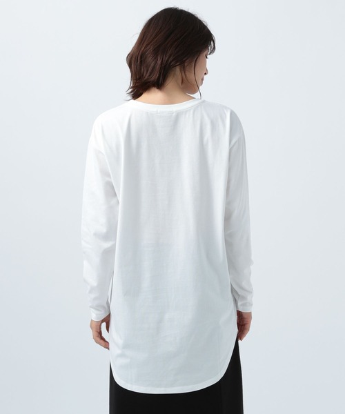 BAYFLOW（ベイフロー）の「ラウンドインナーロンT（Tシャツ/カットソー・レディース・オフホワイト・SMALL/MEDIUM）」の7枚目の写真