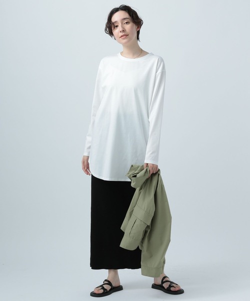 BAYFLOW（ベイフロー）の「ラウンドインナーロンT（Tシャツ/カットソー・レディース・オフホワイト・SMALL/MEDIUM）」の14枚目の写真