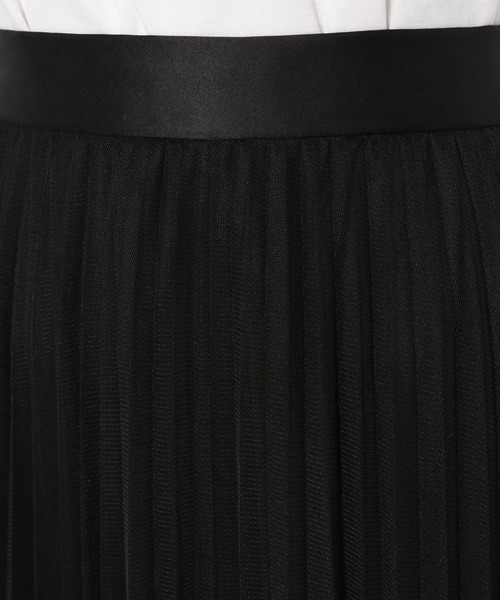 PAGEBOY（ページボーイ）の「チュールランダムプリーツスカート（スカート・レディース・ブラック/オフホワイト/チャコールグレー・FREE）」の22枚目の写真