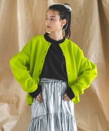 bohmal | 前後2WAY袖タックカラフルダンボールニットカーディガン(カーディガン/ボレロ)