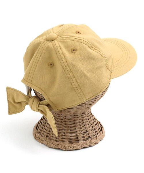 BREEZE（ブリーズ）の「刺繍リボンキャップ（キャップ・キッズ・イエロー/ピンク/アイボリー・50/54/58）」の8枚目の写真