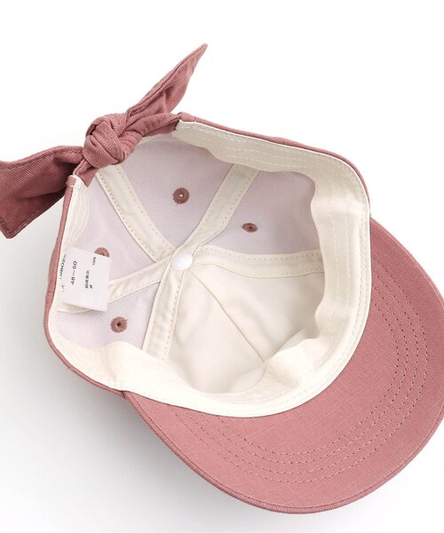 BREEZE（ブリーズ）の「刺繍リボンキャップ（キャップ・キッズ・イエロー/ピンク/アイボリー・50/54/58）」の13枚目の写真