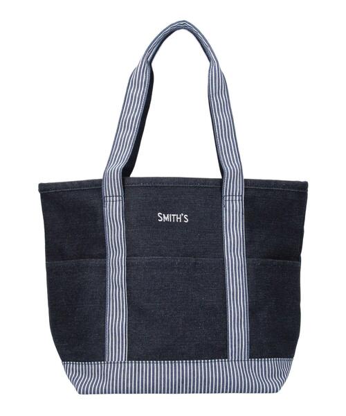 SMITH'S(スミス)の「SMITH'S(スミス)別注ロゴトートバッグ(トートバッグ・メンズ・ネイビー/オフホワイト・FREE)」の7枚目の写真