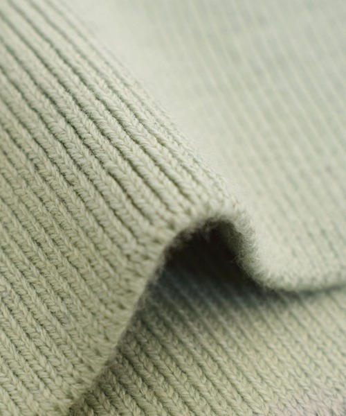 apartment department（アパートメントデパートメント）の「シアー素材 リブニット Vネックカーディガン（カーディガン/ボレロ・レディース・ライトグリーン/ブルーグレー・M）」の13枚目の写真