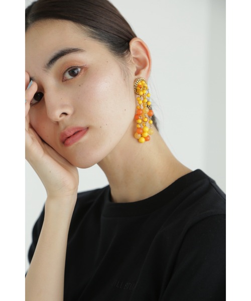 JILL STUART（ジルスチュアート）の「◆ミモザドロップイヤリング（イヤリング・レディース・イエロー・ﾌﾘ-）」の2枚目の写真