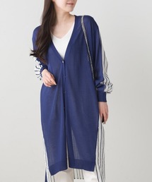 FURRY（ファーリー）の「ニット×布帛切替カーデワンピース（ワンピース）」