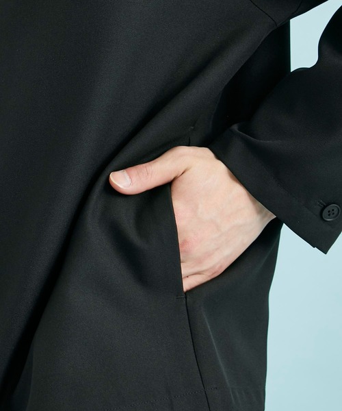 CITY TOKYO（シティトウキョウ）の「REFLAXシャツジャケット（ブルゾン・メンズ・ライトグレー/グレイッシュベージュ/ブラック・1/2）」の14枚目の写真