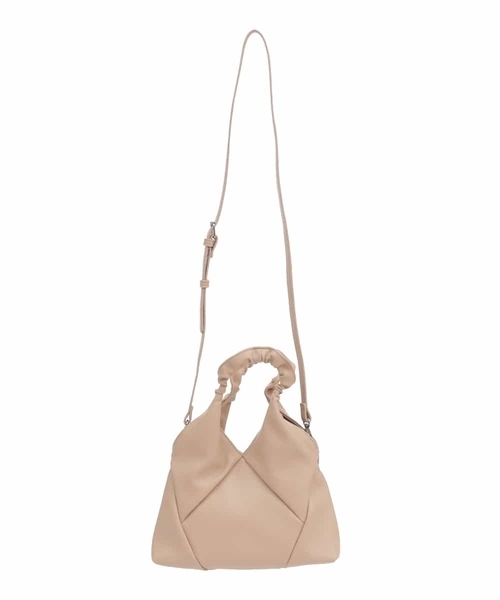 a.v.v（アーヴェヴェ）の「パデットフリルハンドルショルダー（ショルダーバッグ・レディース・グリーン/ベージュ・38）」の12枚目の写真