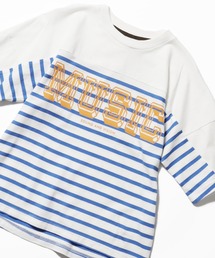 GROOVY COLORS（グルービーカラーズ）の「GROOVY COLORS/グルービーカラーズ MUSIC FOOTBALL 半袖Tシャツ ボーダー（Tシャツ/カットソー・キッズ）」