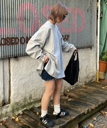 SOUNDSGOOOOD | 【SOUNDS GOOOOD / サウンズグッド】オーバーサイズ配色ステッチサイドスリットTee(Tシャツ/カットソー)